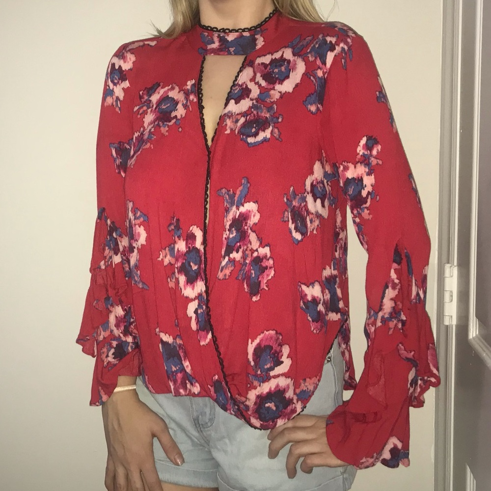 Floral Long Sleeve Blouse